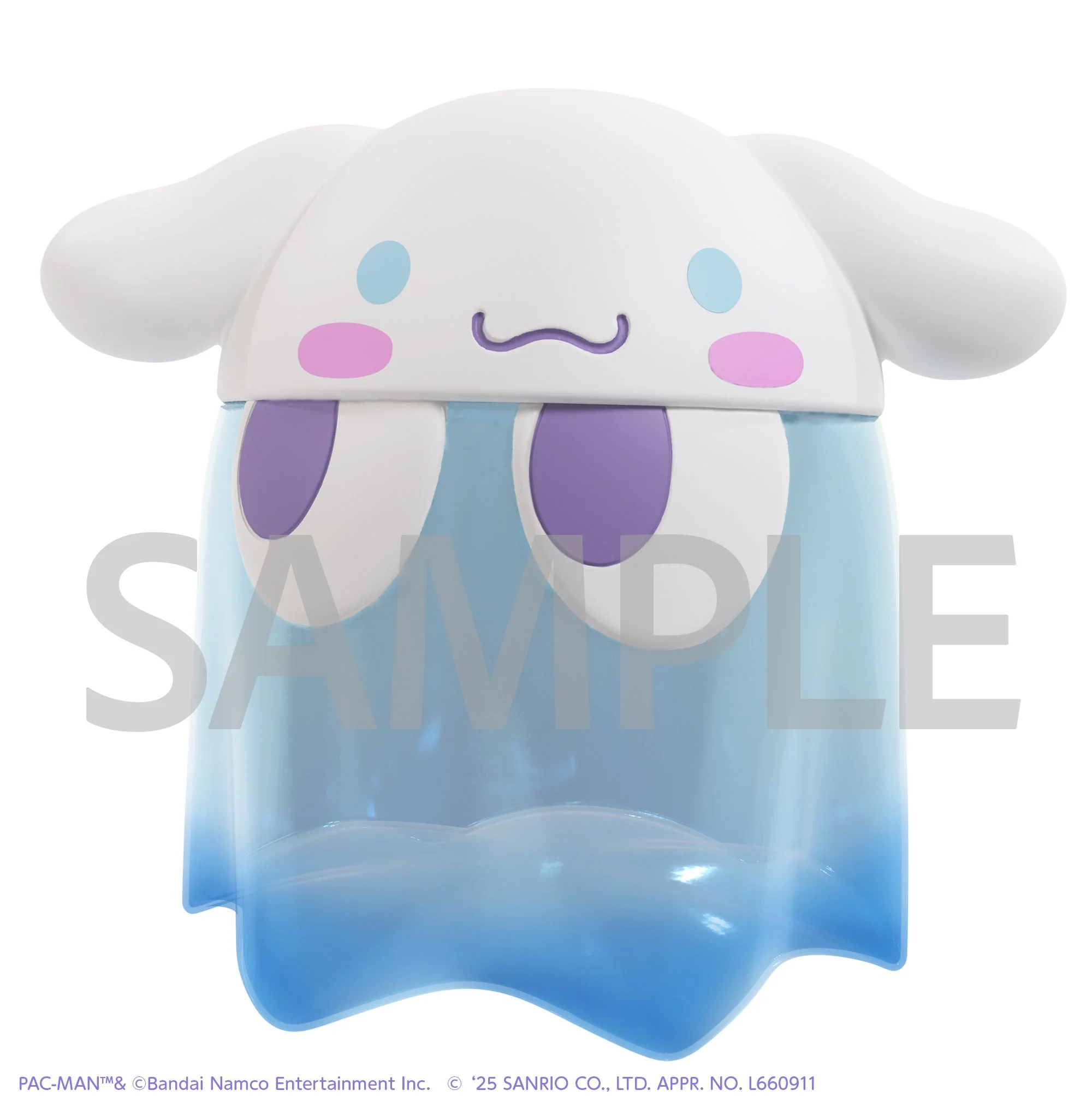 PAC-MAN x Sanrio Characters: Chibi Collect Figure Deluxe - Ghost Cinnamoroll (Translucent Ver.) - Image 2