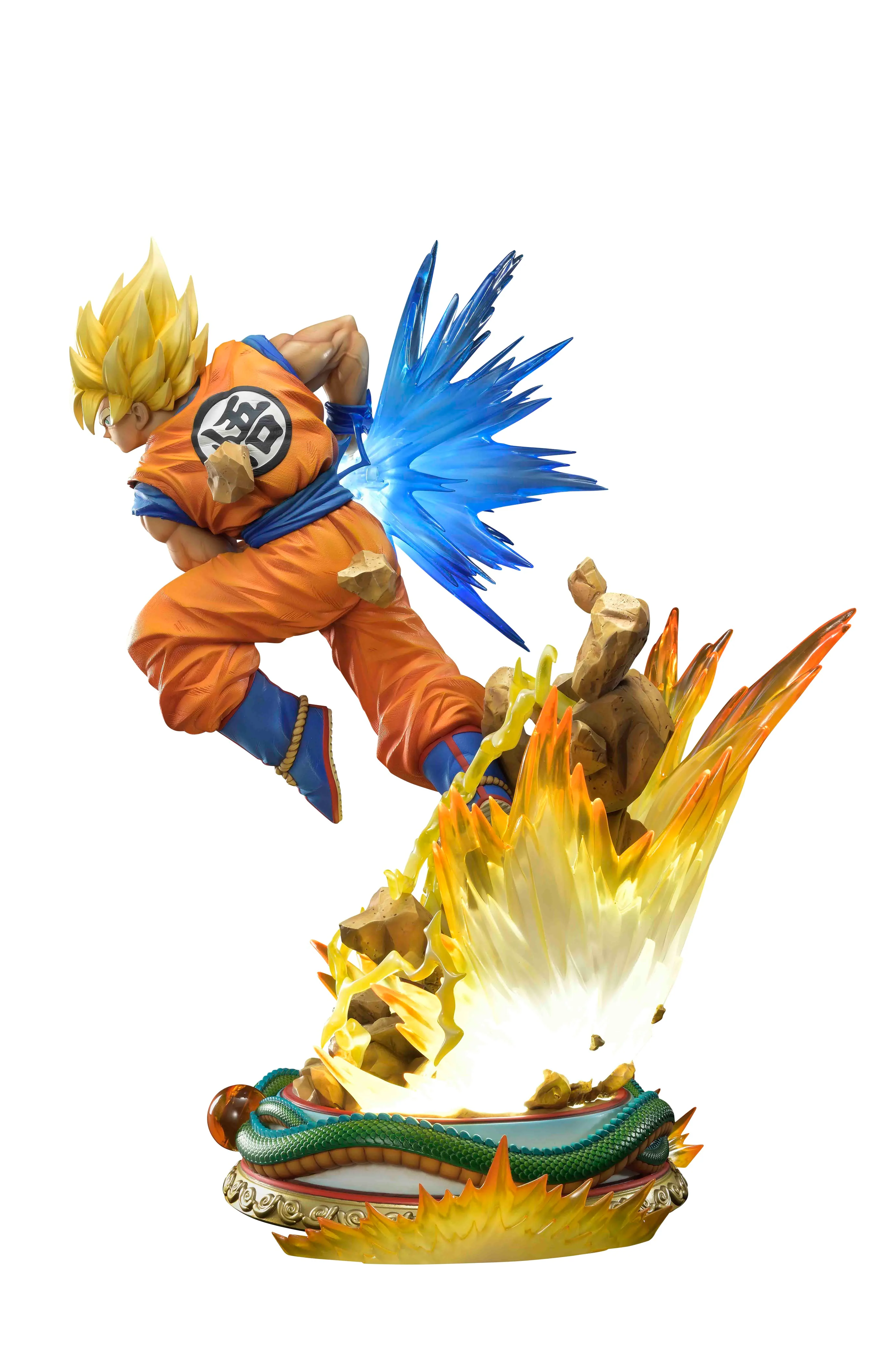 Prime 1 Studio x MegaHouse Mega Premium Collectible: Dragon Ball Z - Son Goku (Super Saiyan) - Image 10
